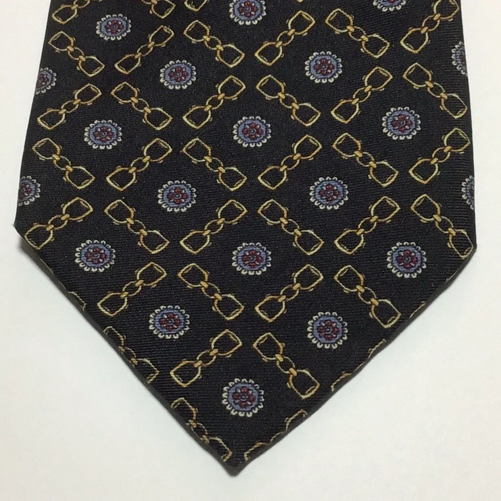 Authentic Gucci Horsebit Neck Tie BLK Gold…